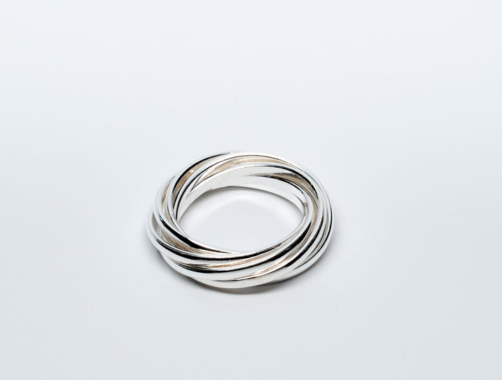 Interlinked Silver Ring