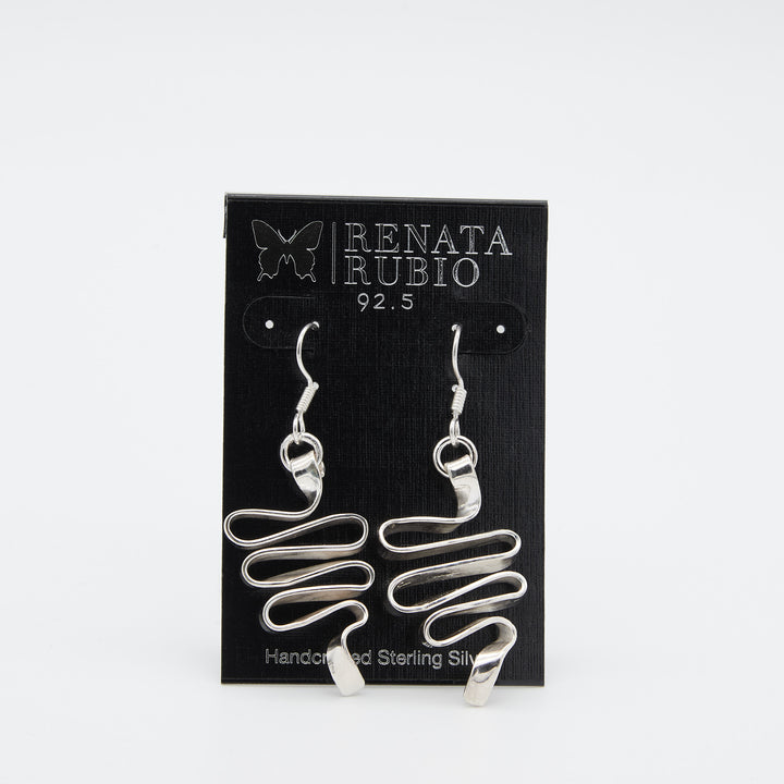 Candy Swirl Silver Earrings - Renata Rubio 92.5