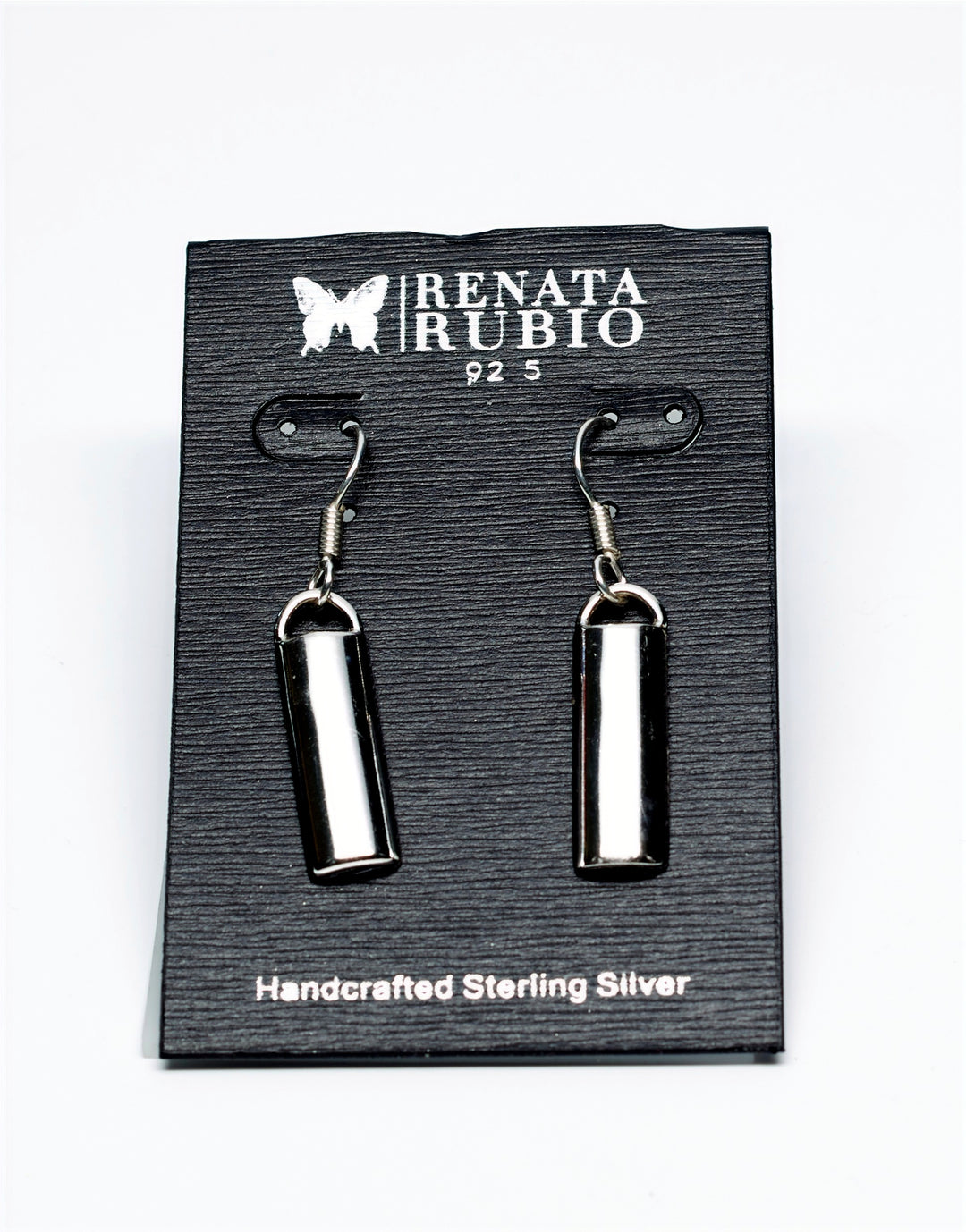 Domed Dangle Silver Earrings - Renata Rubio 92.5