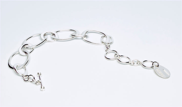 Oval Link Silver Bracelet