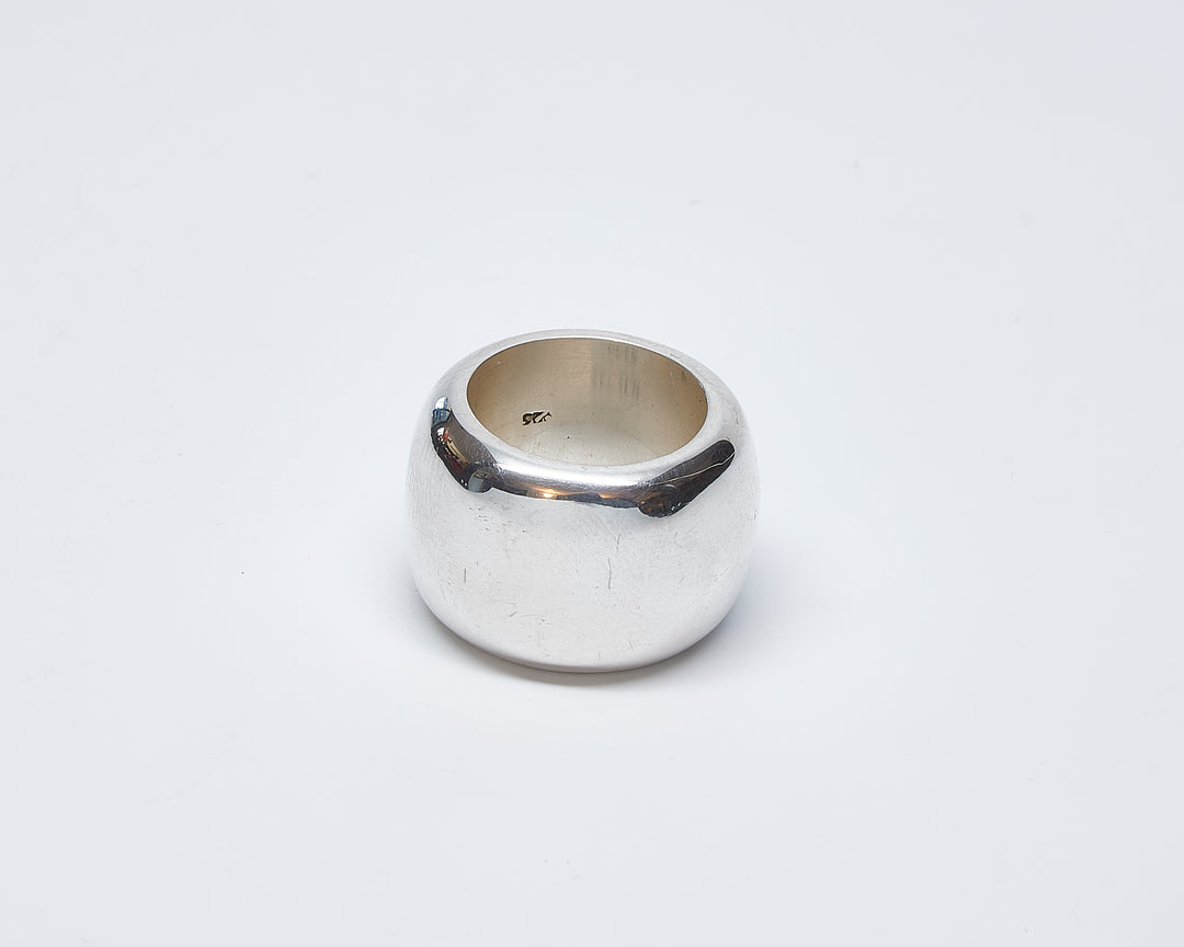 Heavy 2CM Smooth Silver Ring - Renata Rubio 92.5 - RJL732