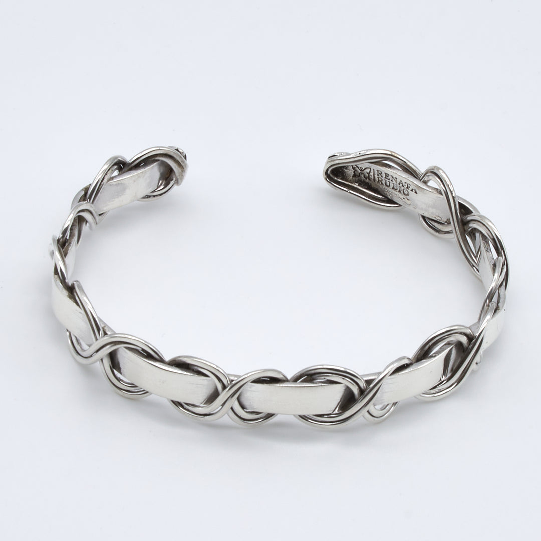 Looped Silver Cuff - Renata Rubio 92.5 - BGG244