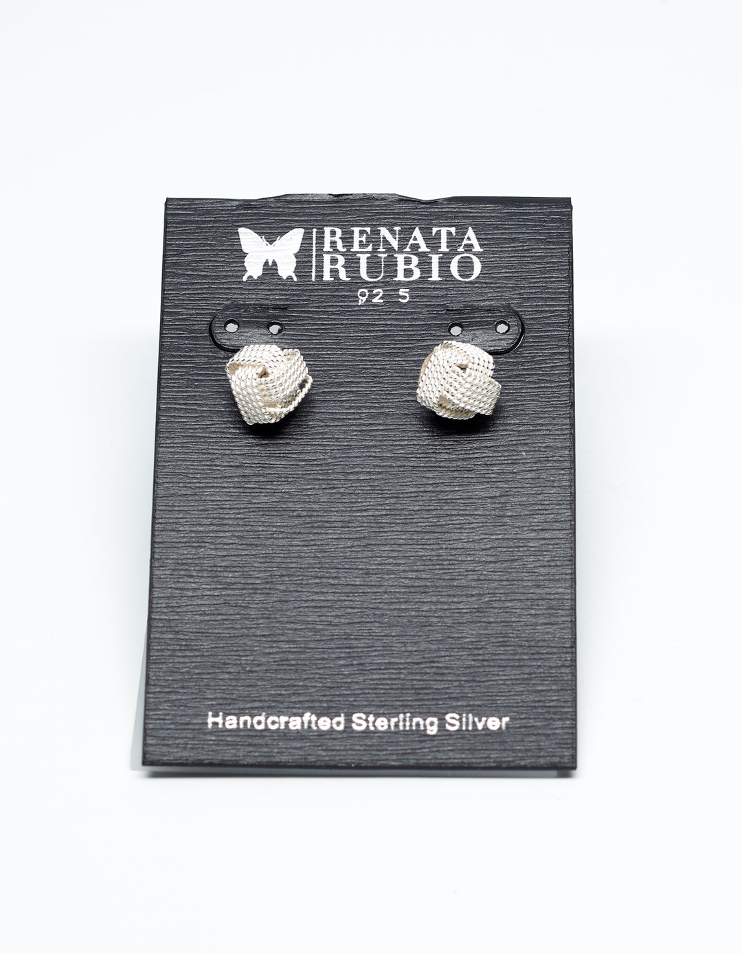 Love Knot Silver Post Earrings - Renata Rubio 92.5 - EET952