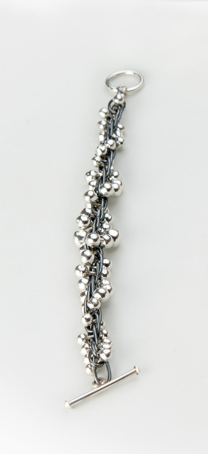 Oxidized and Shiny Silver Bracelet - Renata Rubio 92.5