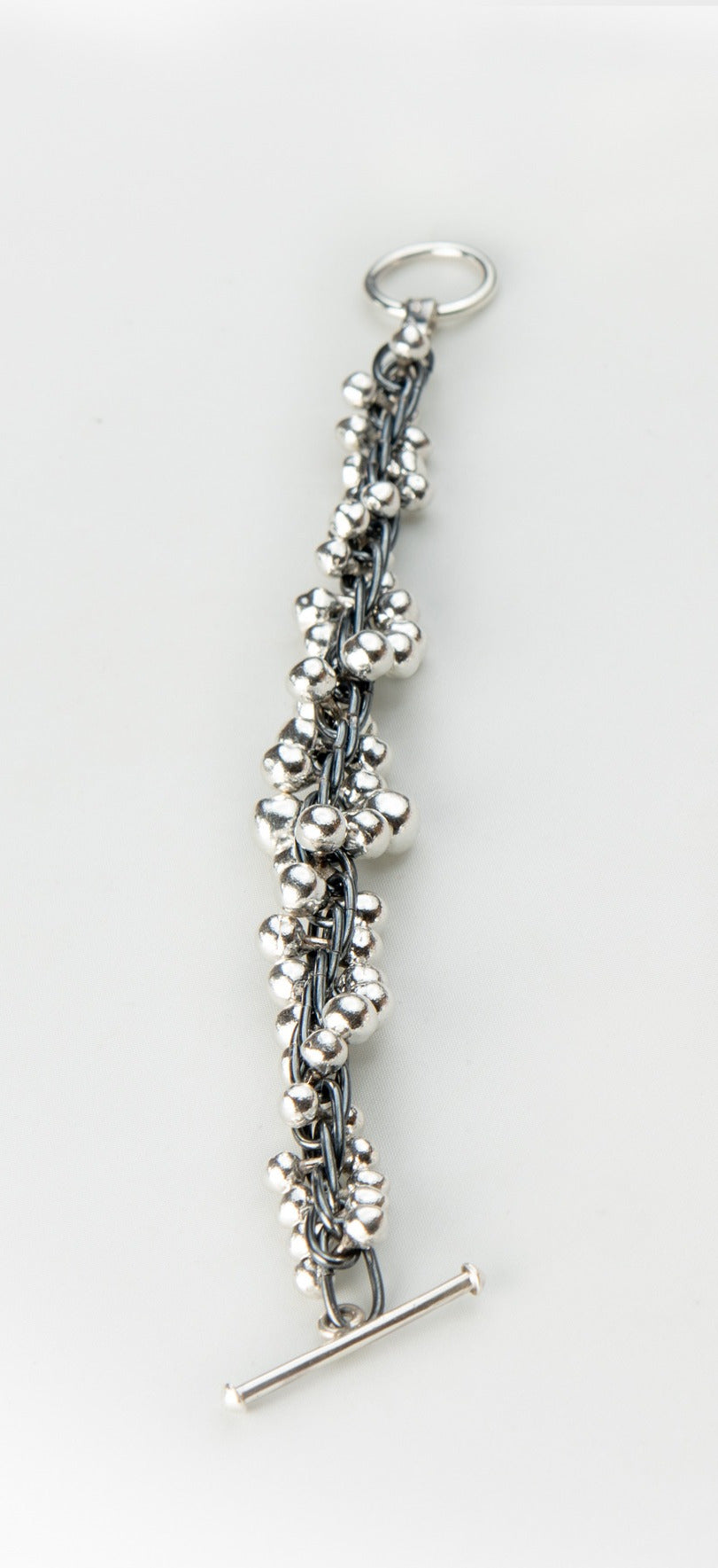 Oxidized and Shiny Silver Necklace - Renata Rubio 92.5 - NAJ142