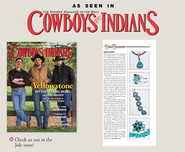 Renata Rubio 92.5 Featured on Cowboys and Indians Magazine