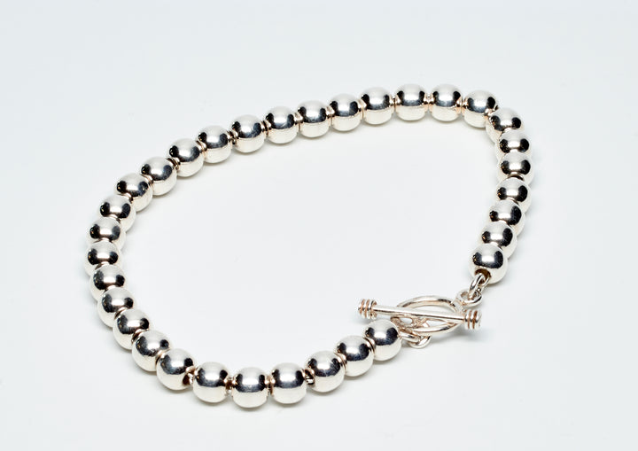 Silver 6MM Beaded Necklaces - Renata Rubio 92.5 - NMF260