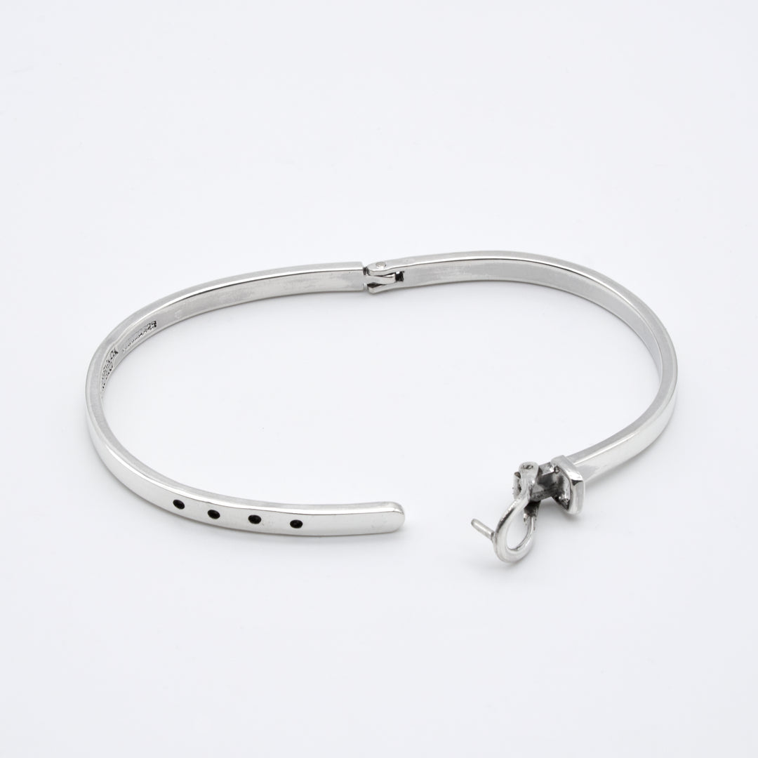 Silver Belt Clasp Bangle - Renata Rubio 92.5 - BGG159