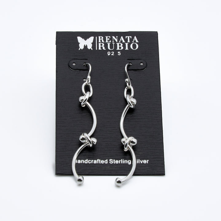 Silver Bones Earrings