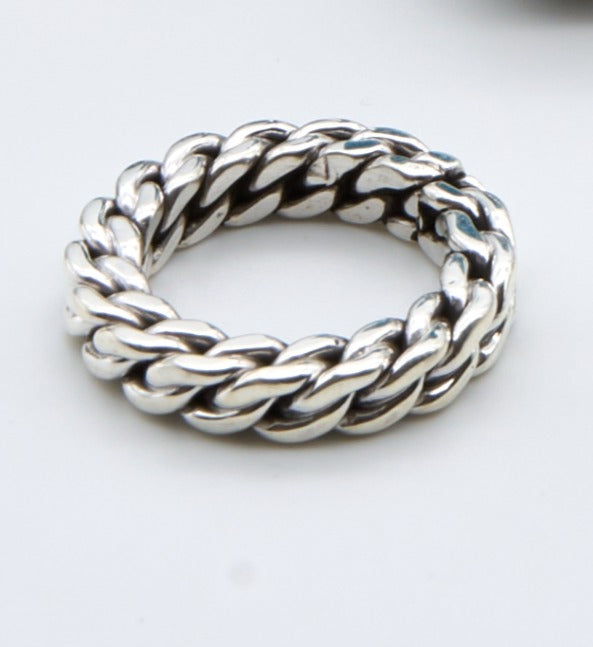 Sterling Silver Chain Ring