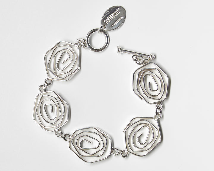 Silver Labyrinth Bracelet