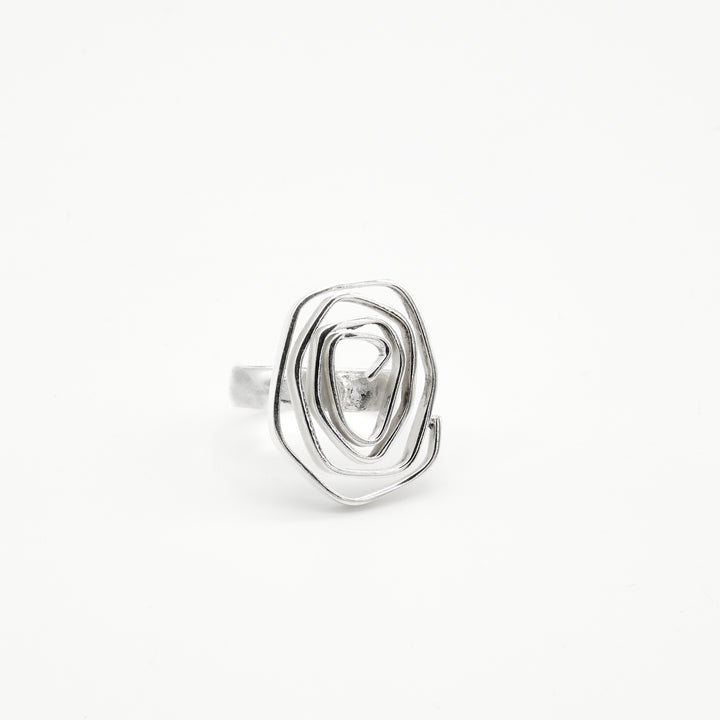 Silver Labyrinth Ring