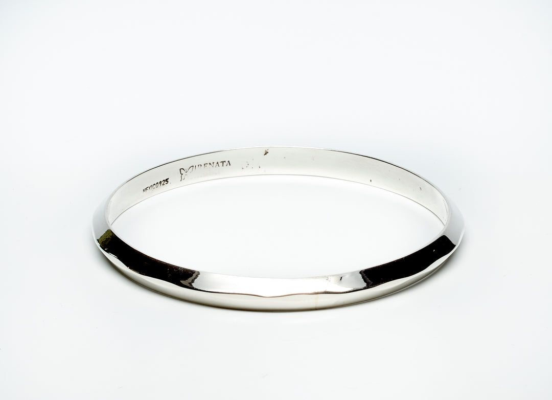 Flying Saucer Silver Bangle- Renata Rubio 92.5