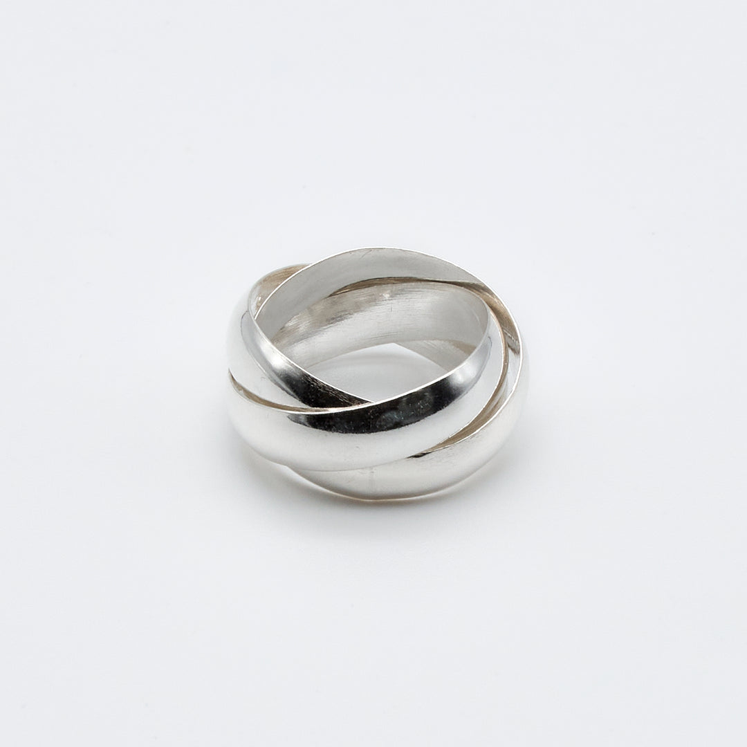 Wide Silver Weekend Ring Sleek