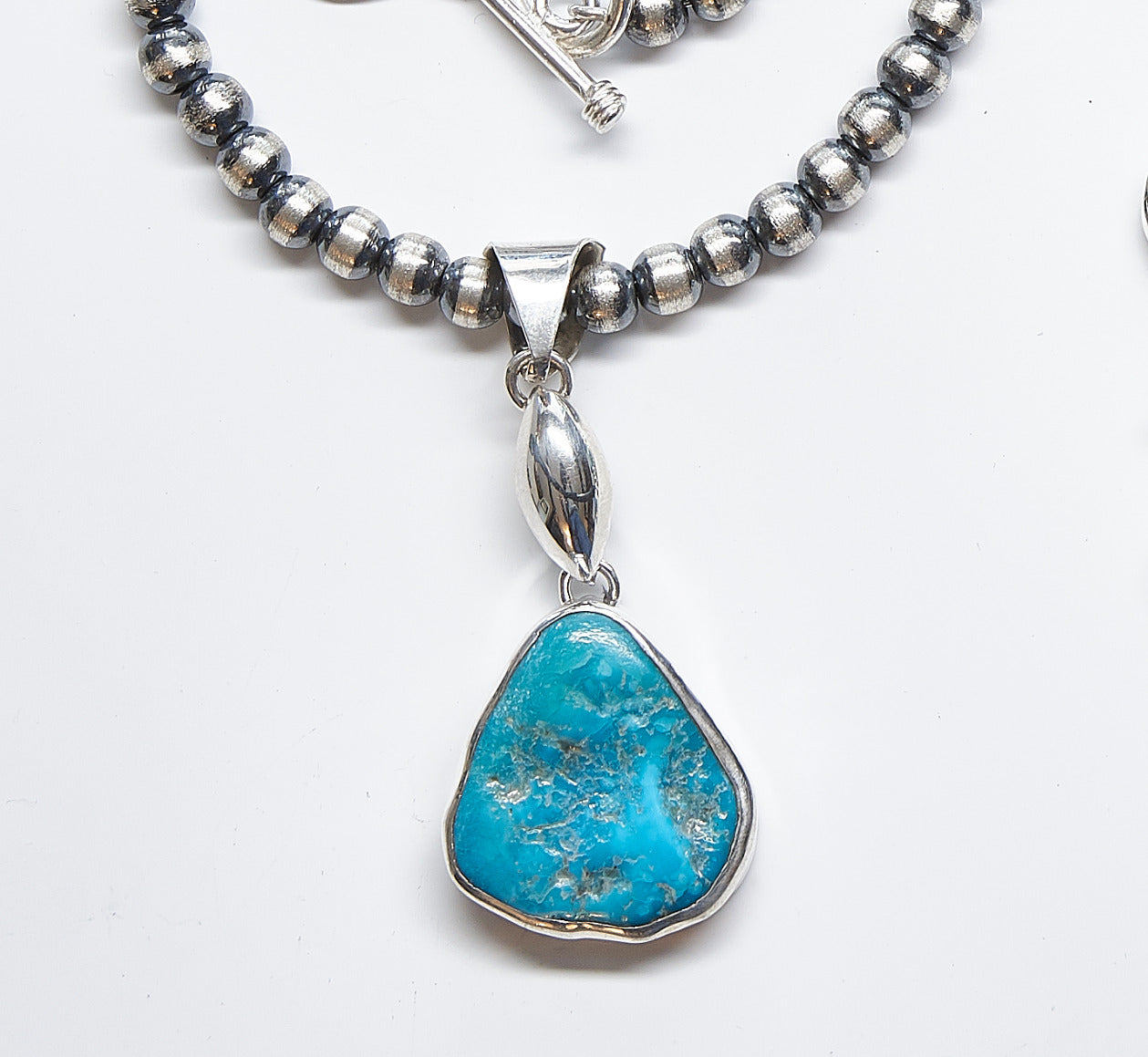 SLEEPING deals BEAUTY STERLING TURQUOISE PENDANT, BROOCH, CHAIN