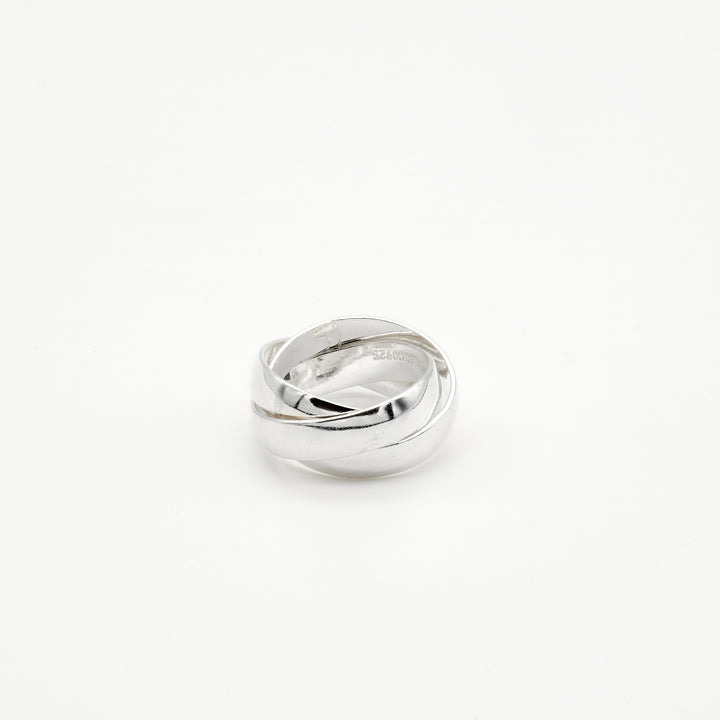 Wide Silver Weekend Ring Sleek