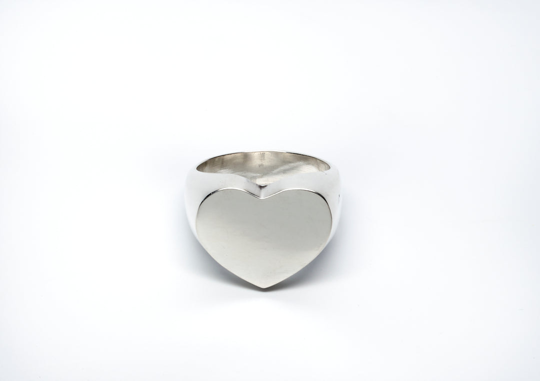 Solid Sterling Silver Heart Ring