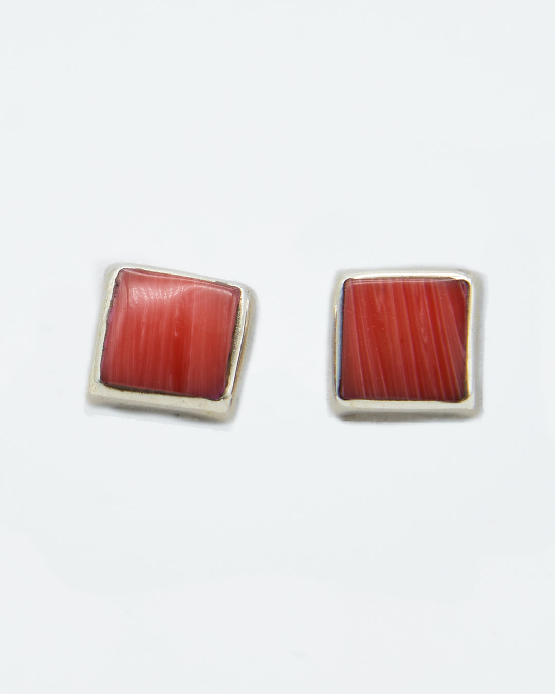 Square Silver Studs - Renata Rubio 92.5 - EET800-S-AB