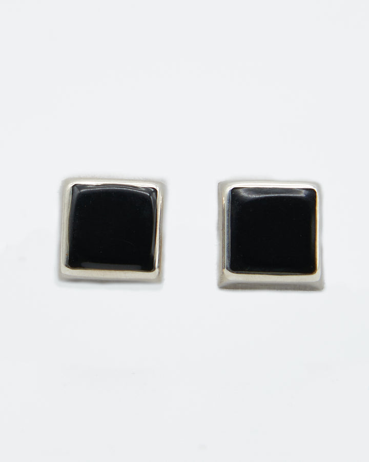 Square Silver Studs - Renata Rubio 92.5 - EET800-S-AB