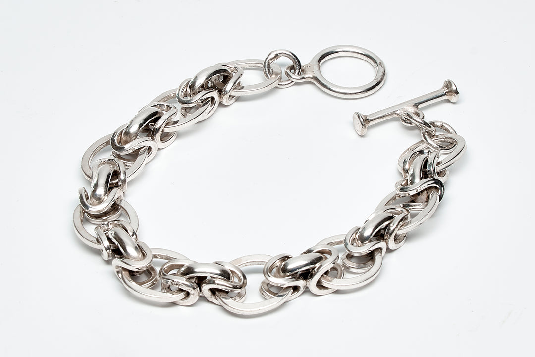 Sterling Silver Byzantine Bracelet - Renata Rubio 92.5