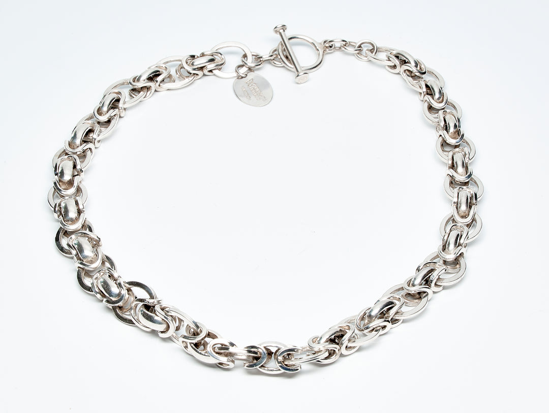 Sterling Silver Byzantine Necklace - Renata Rubio 92.5 - NAJ136