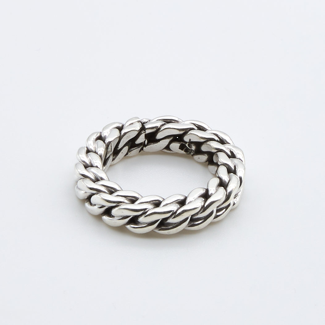 Sterling Silver Chain Ring - Renata Rubio 92.5 - RJL920