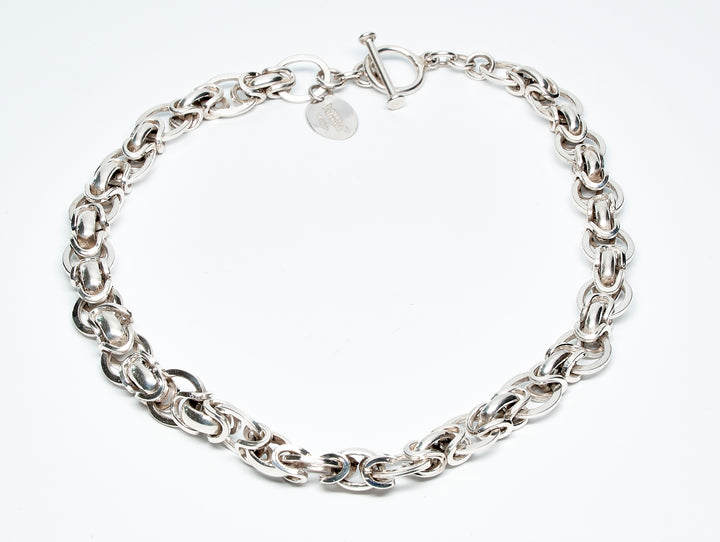 Sterling Silver Byzantine Necklace