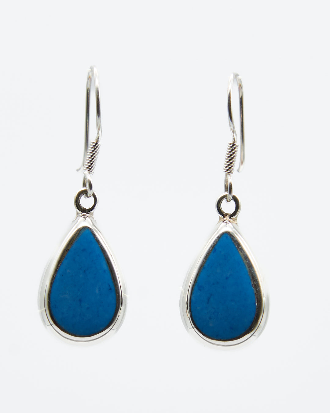 Teardrop Dangle Earrings with Enamel - Renata Rubio 92.5 - EET883A-AB