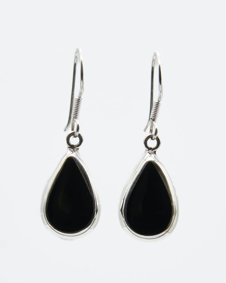 Teardrop Dangle Earrings with Enamel - Renata Rubio 92.5 - EET883A-AB