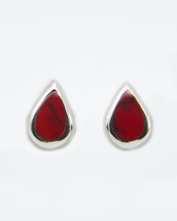 Teardrop Silver Studs - Renata Rubio 92.5 - EET800-T-AB