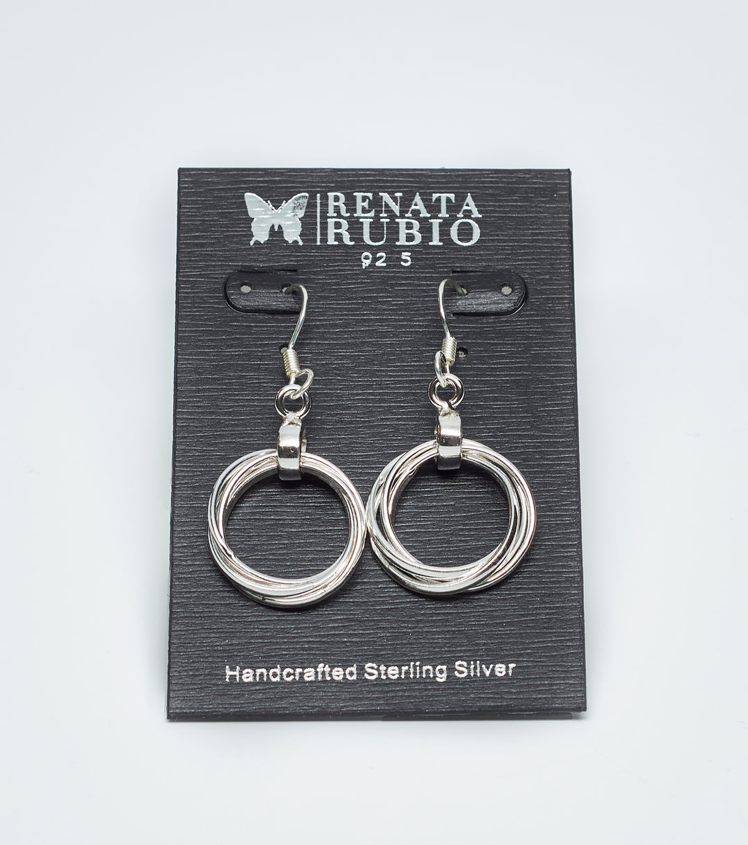 Weekend Silver Dangle Earrings with a sleek, polished finish by Renata Rubio 92.5