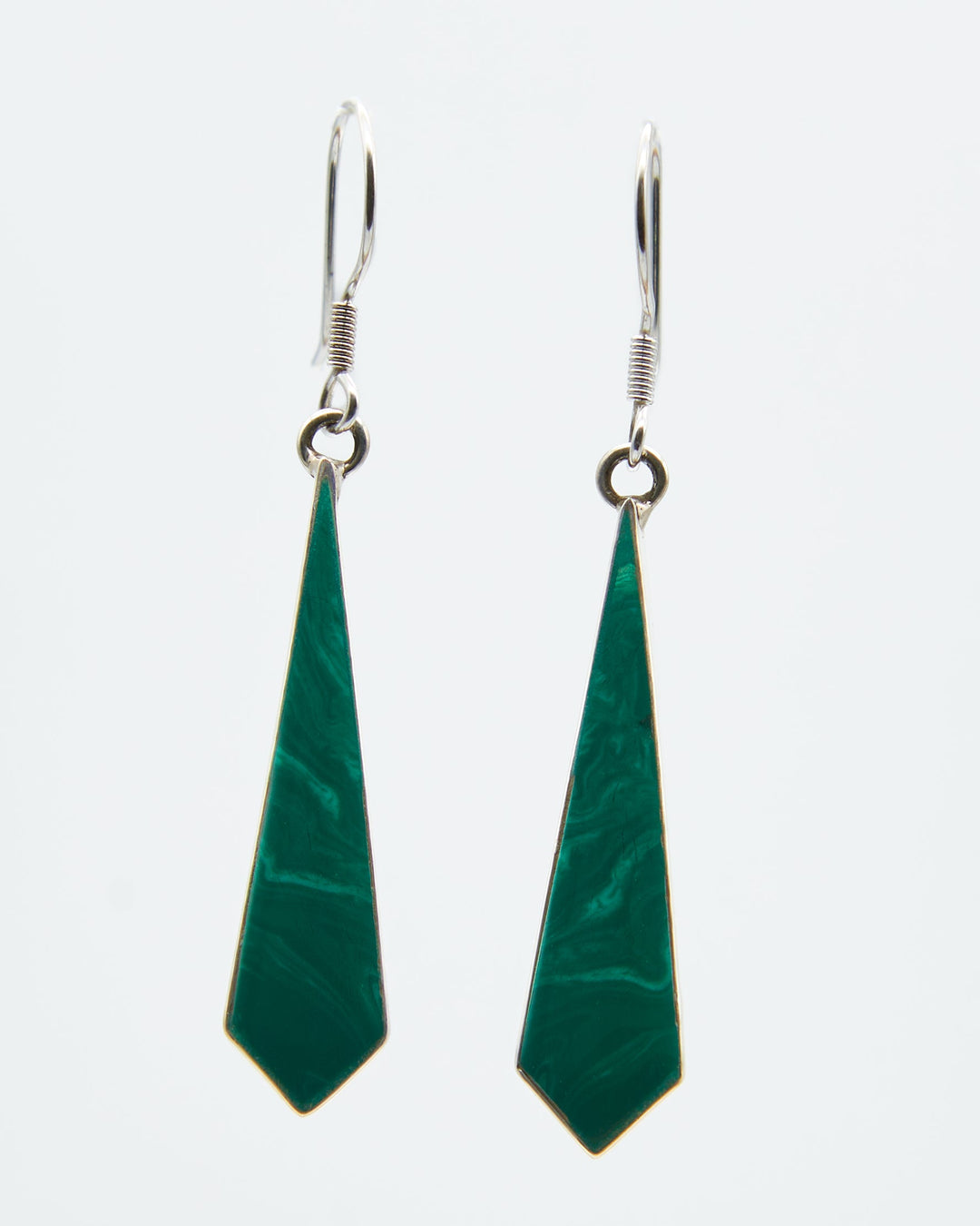 Tie Shaped Dangle Earrings with Enamel - Renata Rubio 92.5 - EET938-AB