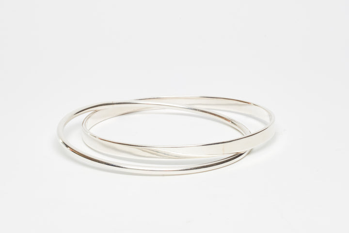 Twin Silver Bangle - Renata Rubio 92.5