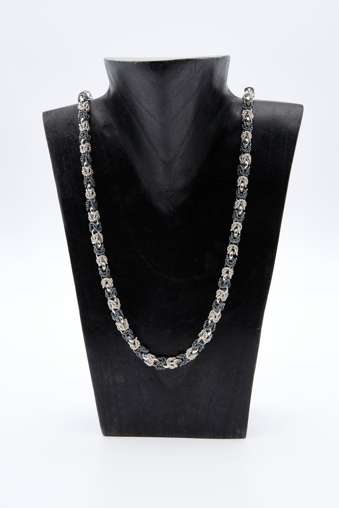 Two Tone Silver Byzantine Necklace - Renata Rubio 92.5 - NAJ130