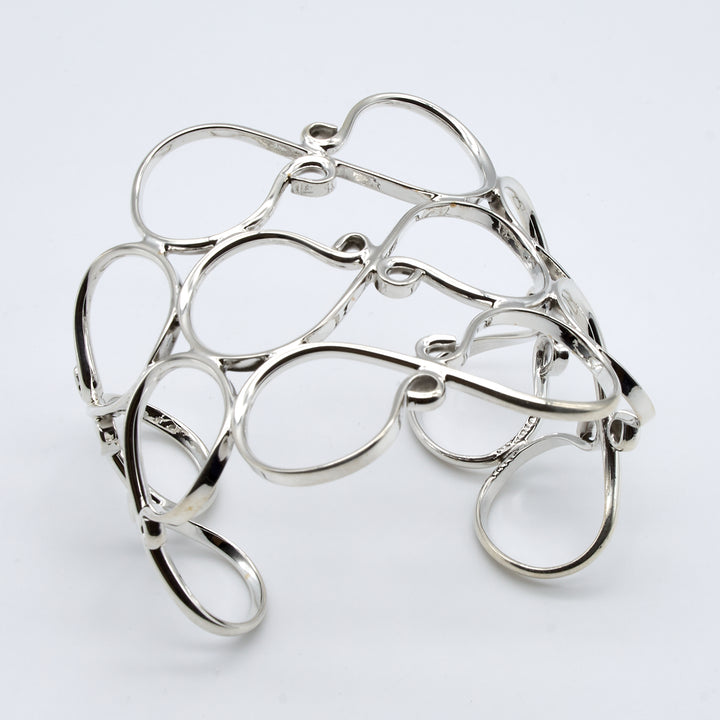 Wide Infinity Silver Cuff - Renata Rubio 92.5 - BGG240