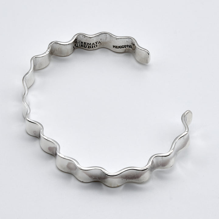 Zig Zag Silver Cuff - Renata Rubio 92.5 - BGG235