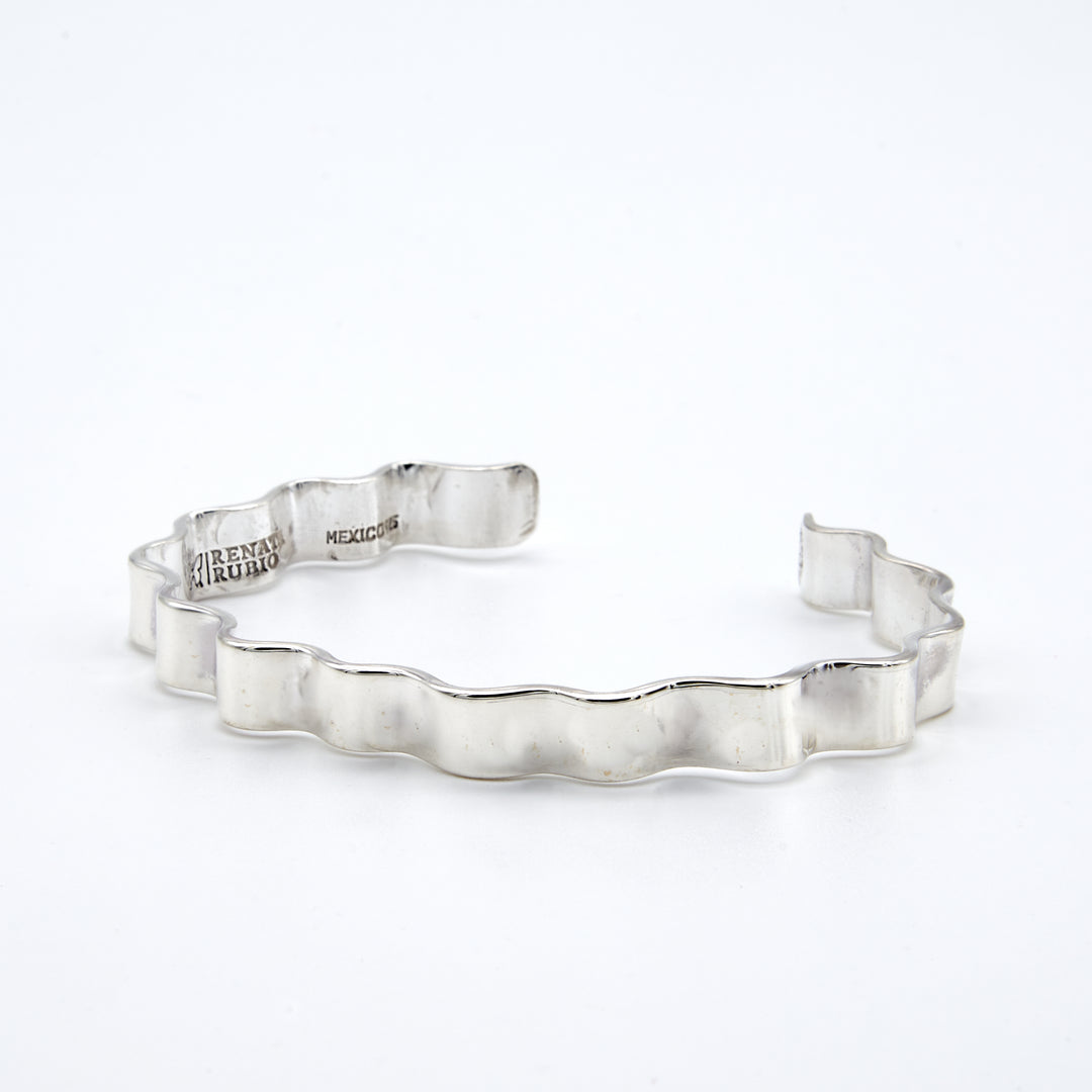 Zig Zag Silver Cuff - Renata Rubio 92.5 - BGG235